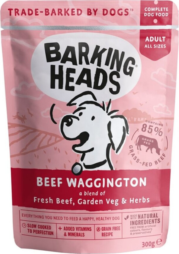 Barking Heads Beef Waggington 300 g