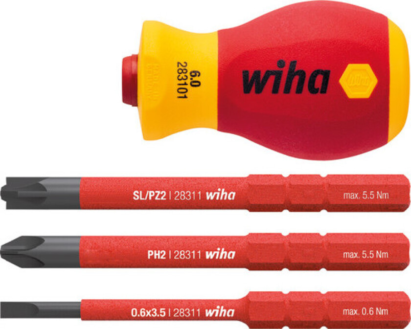 tilholderskrutrekker 1000 V, med slimBits