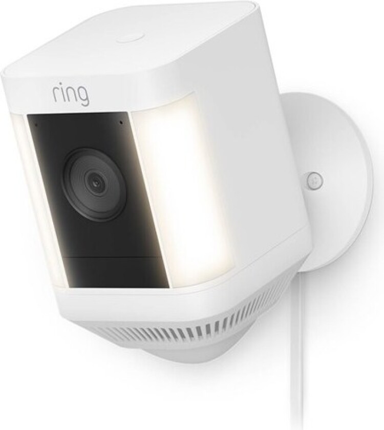 Spotlight Cam Plus Plug-In Overvåkingskamera Hvit