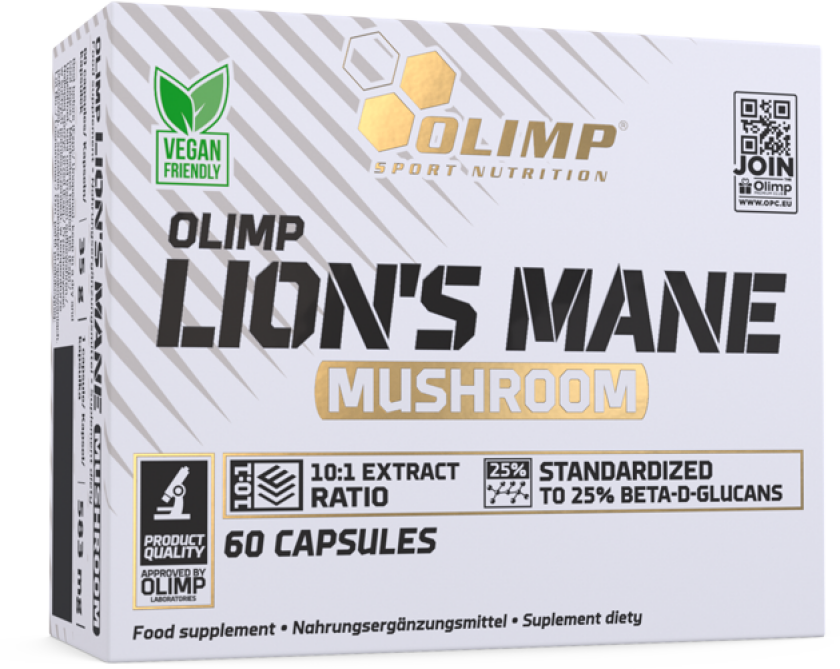 Lions Mane Mushroom, 60 caps Olimp