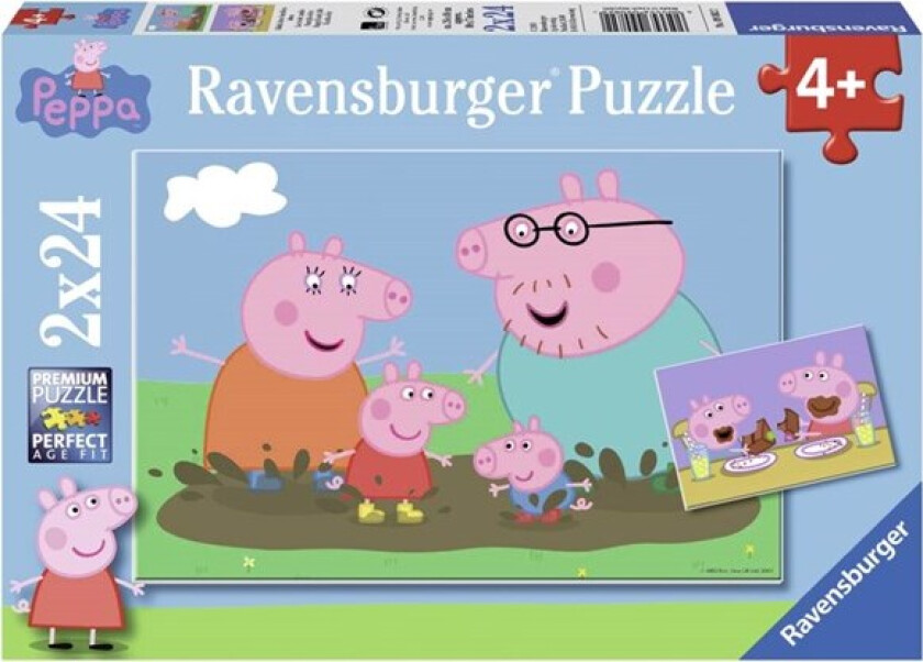 Puslespill 2X24 Peppa Pig