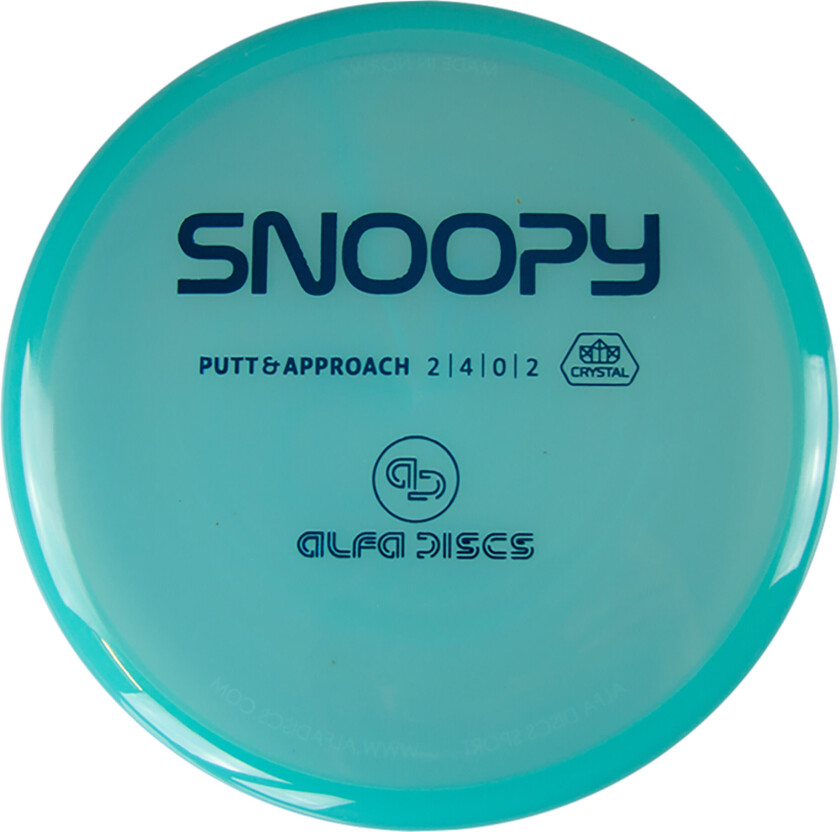 Crystal Line Putter Snoopy, putter frisbeegolf blue