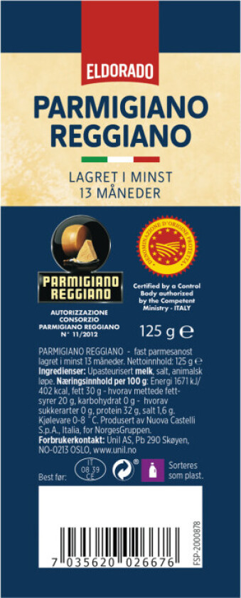 Parmigiano Reggiano 125g