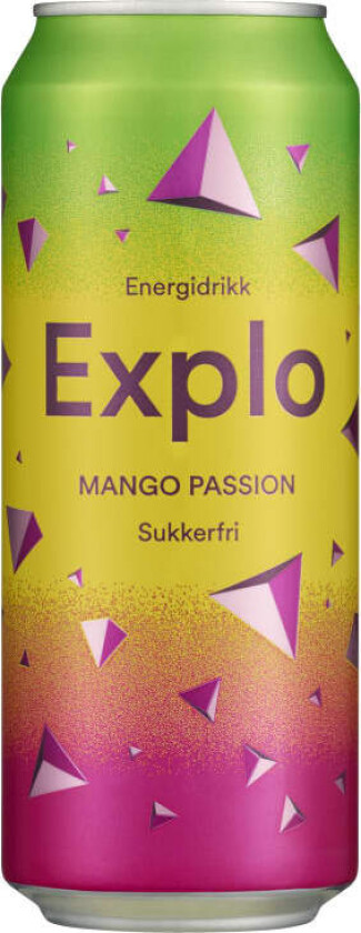 Explo Mango Passion Sukkerfri 0,5l boks Mack