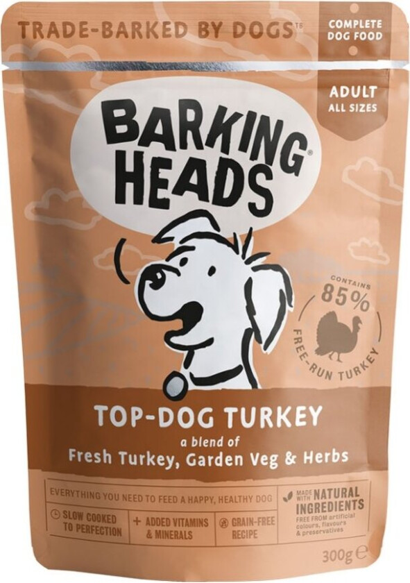 Barking Heads Top Dog Turkey 300 g
