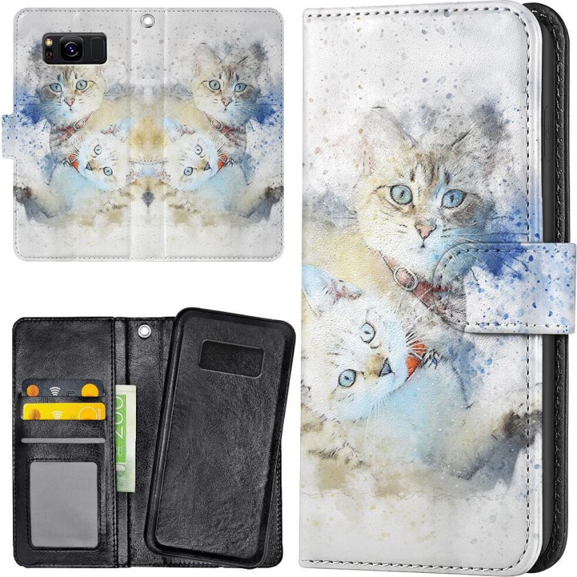 Samsung Galaxy S8 - Lommebok Deksel Katter
