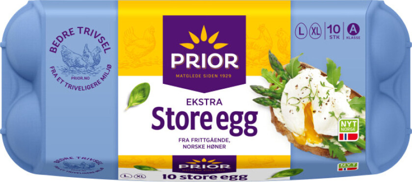 Egg Frittgående L/XL 10stk