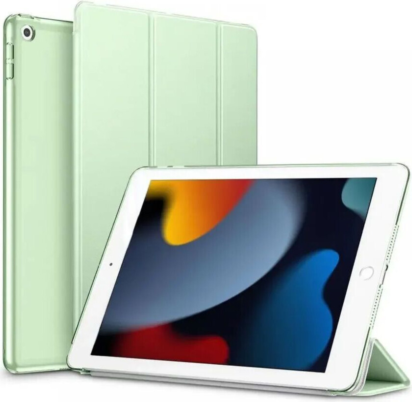 iPad 10.2" (2021 / 2020 / 2019) ESR Ascend Flip Tri-Fold Flipdeksel - Kunstskinn - Lysegrønn