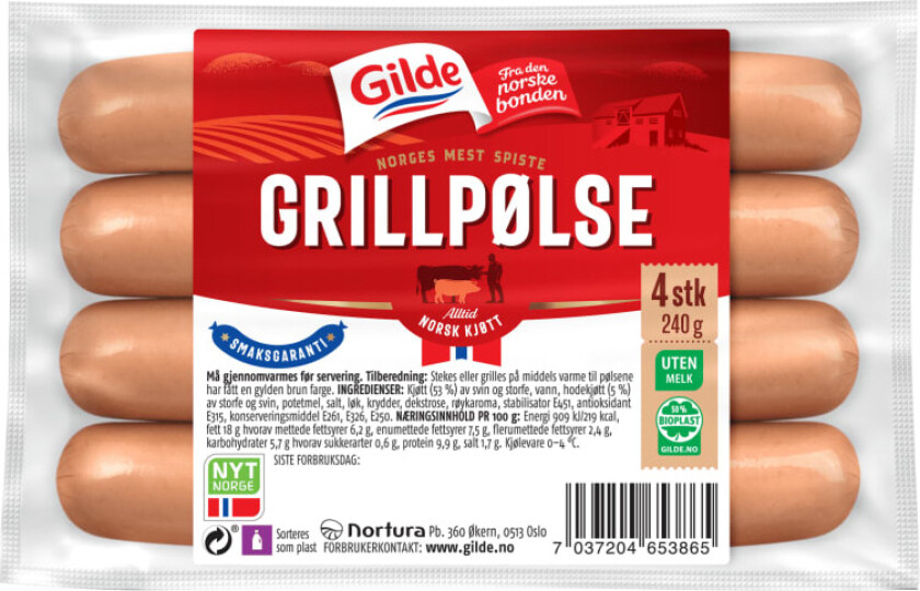 Grillpølse 240g
