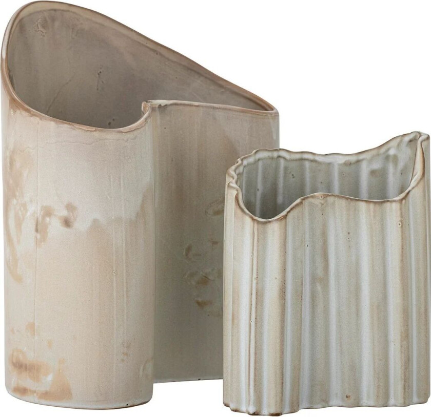 Henaj vase 2 deler Brun-beige