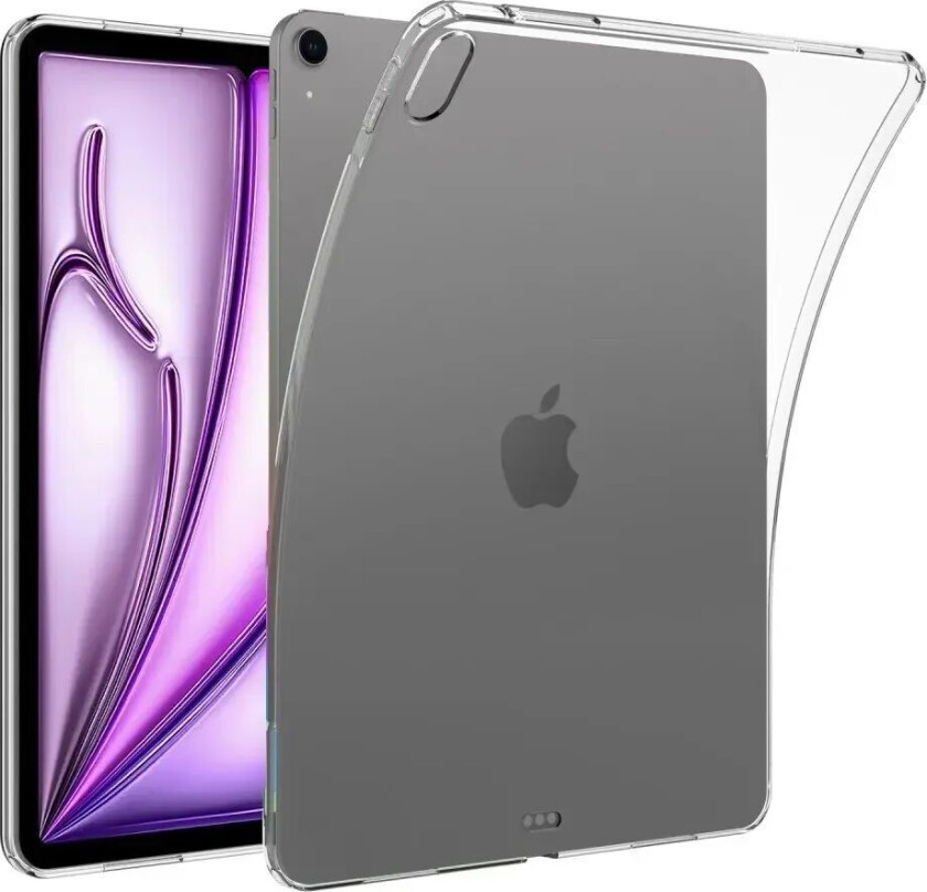 iPad Air 13" (2024) Fleksibelt TPU Plastdeksel - Gjennomsiktig