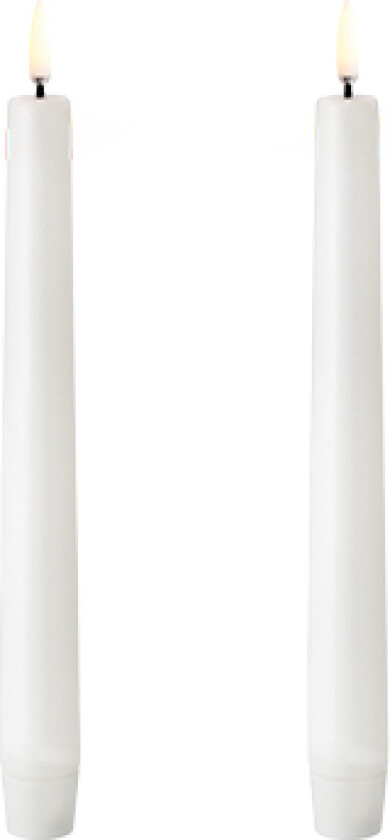 Uyuni LED Kronelys hvit 2-pakning 20,5 cm