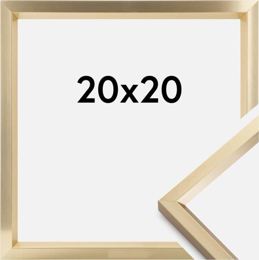 Ramme Steel Style Gull 20x20 Cm