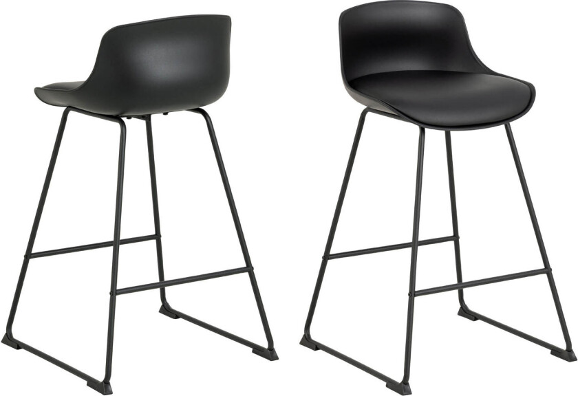 Tina barstol PU kunstskinn svart.