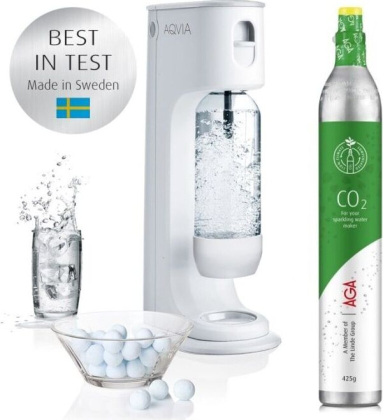 Aqvia Balance (Snow White) incl. Biogon C Carbon dioxide cartridge 425g, Green