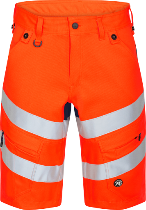 FE Engel Shorts 6546, stretch, High Vis at 1, oransje/blå, størrelse 84