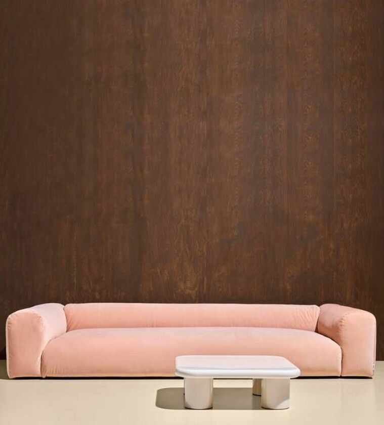 Wenju soffa 4-sits Aprikos rosa fløyel