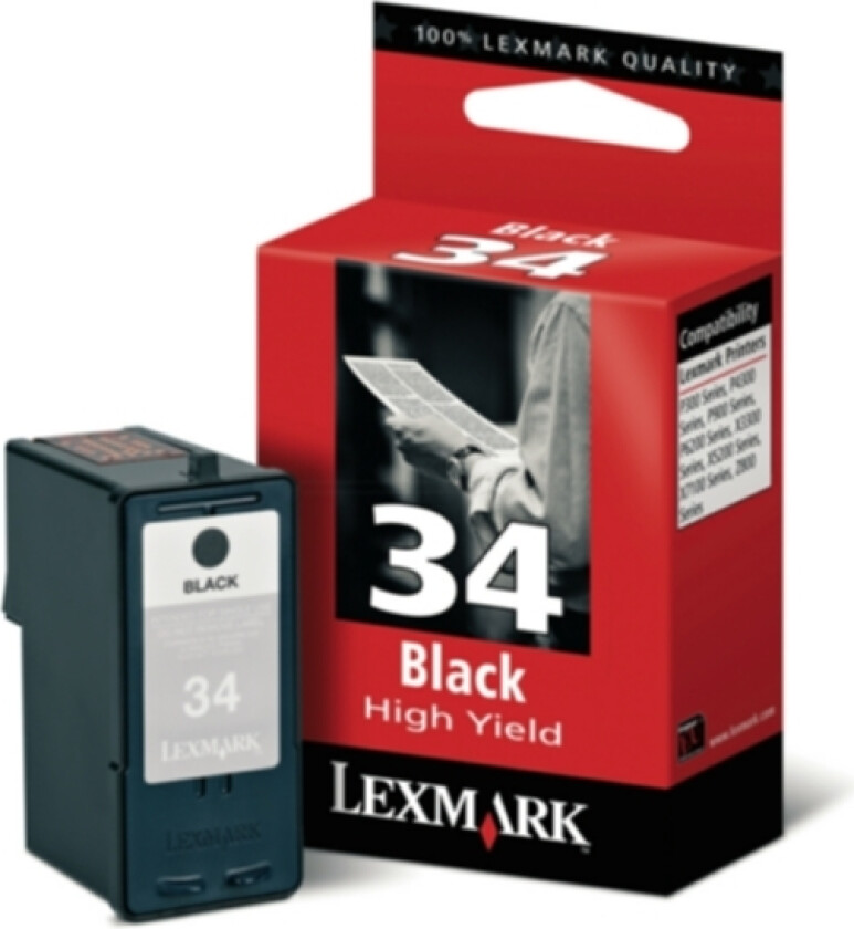 34XL Blekkpatron svart