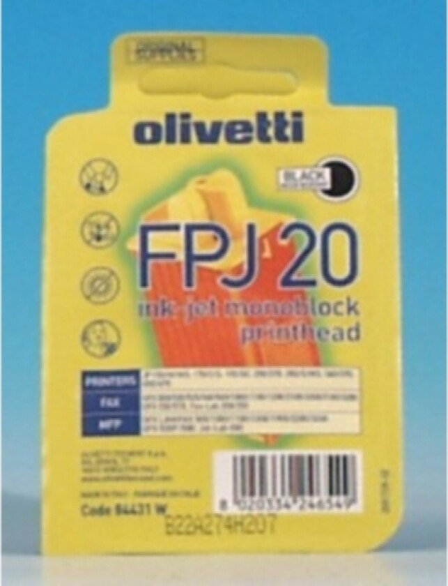 FPJ20 Blekkpatron svart