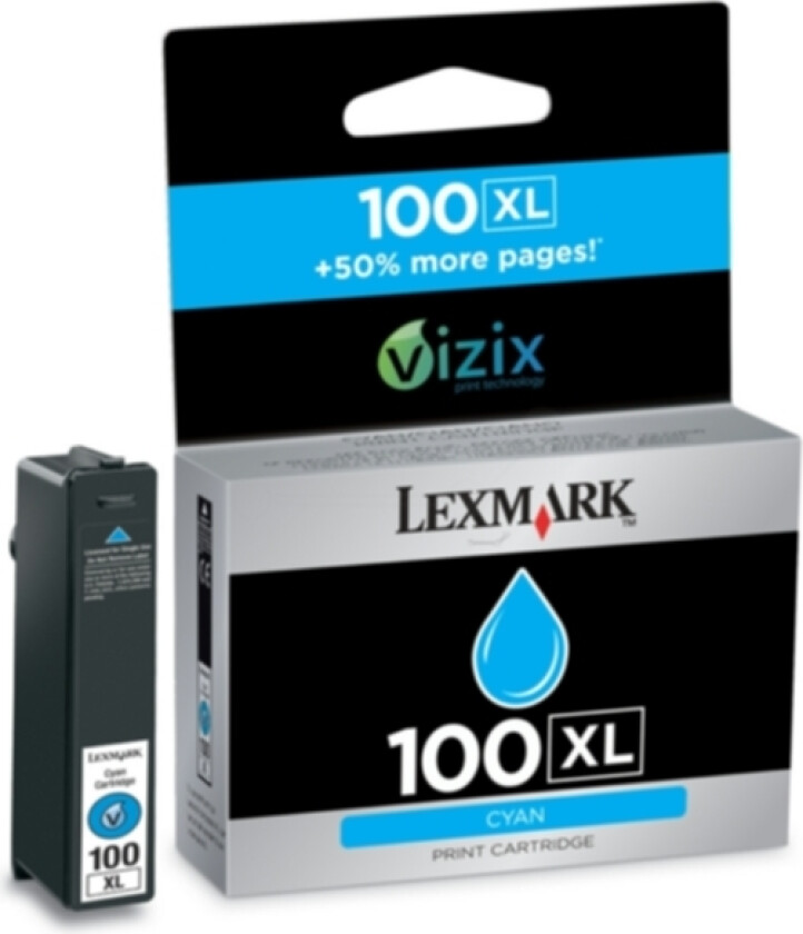 100XL Blekkpatron cyan, 600 sider