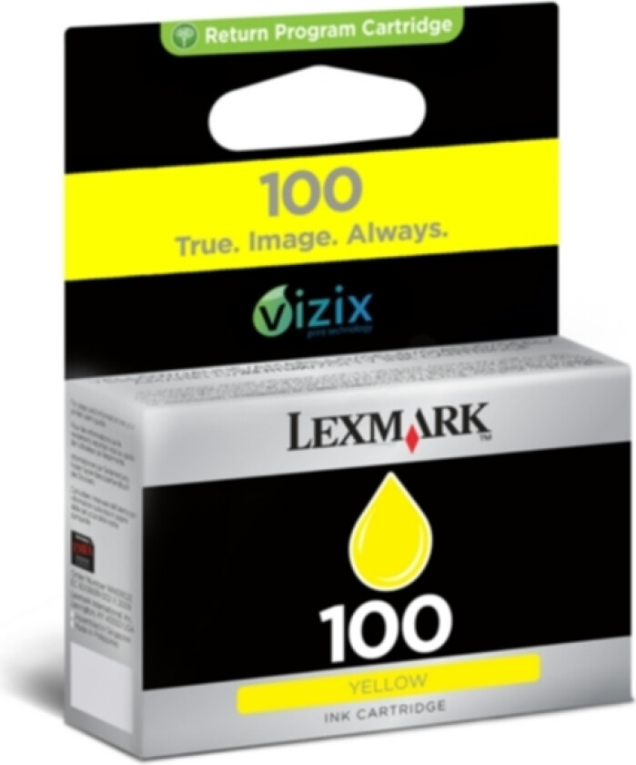 100 Blekkpatron gul, 200 sider