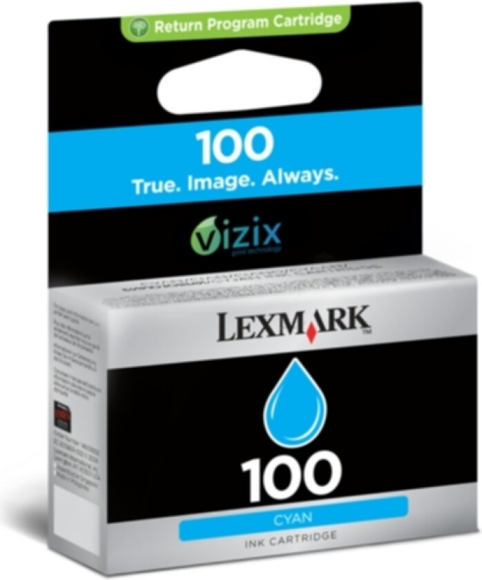 100 Blekkpatron cyan, 200 sider