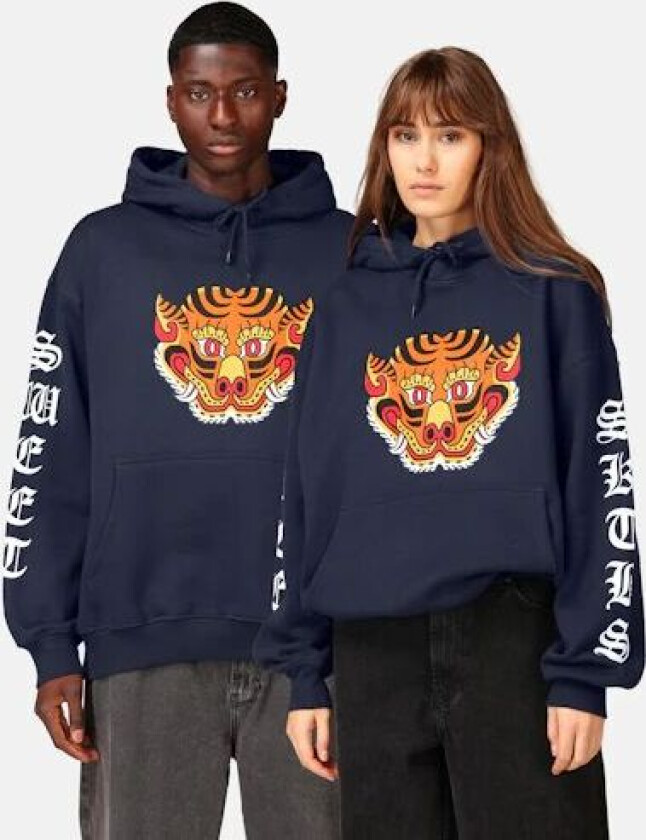 Tiger hettegenser Svart Unisex M