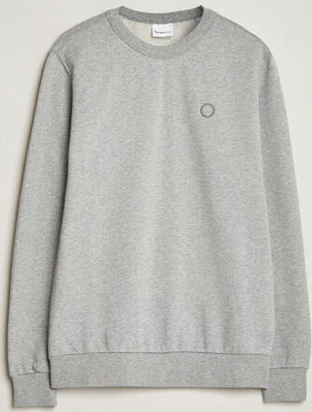 Erik Badge Sweatshirt Grey Melange