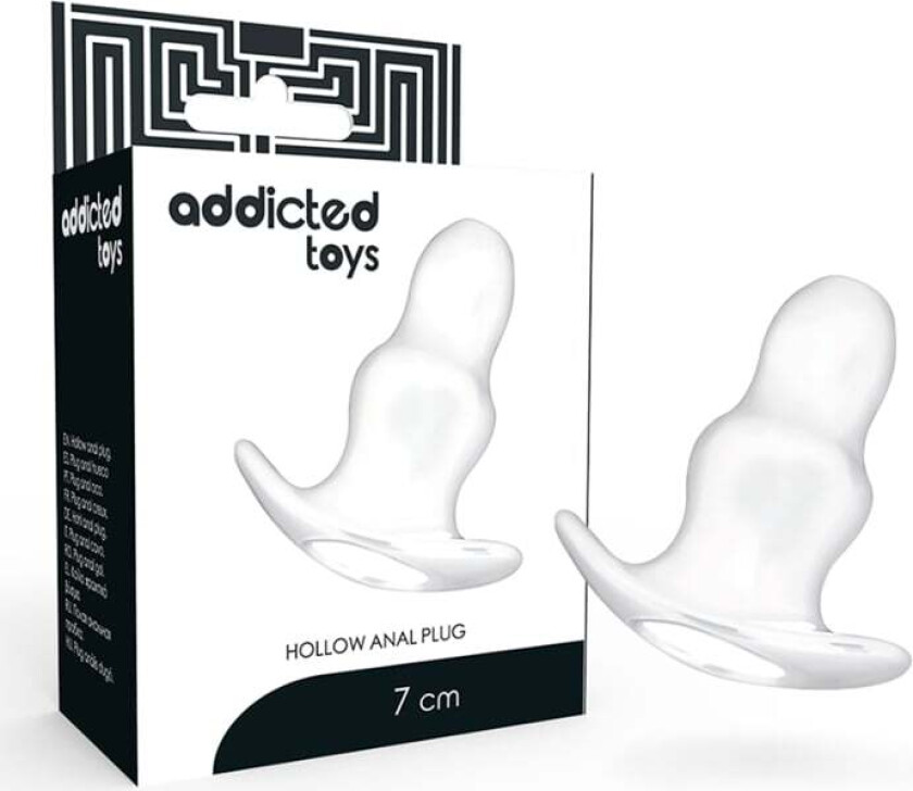 AVHENGENDE LITEN ELLER 7 CM ANAL DILATOR - TRANSPARENT