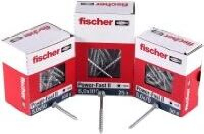 Fischer Power-Fast II 670237 Spånpladeskruer 4 mm 30 mm T-profil Stål Galvaniseret 200 stk