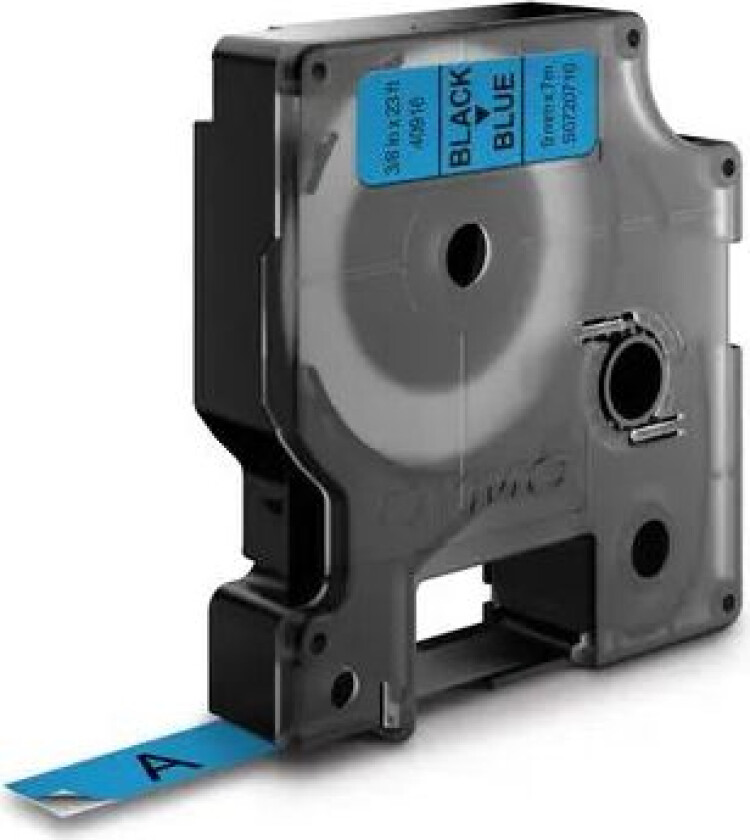 Dymo Tape D1 9mm Svart/blå