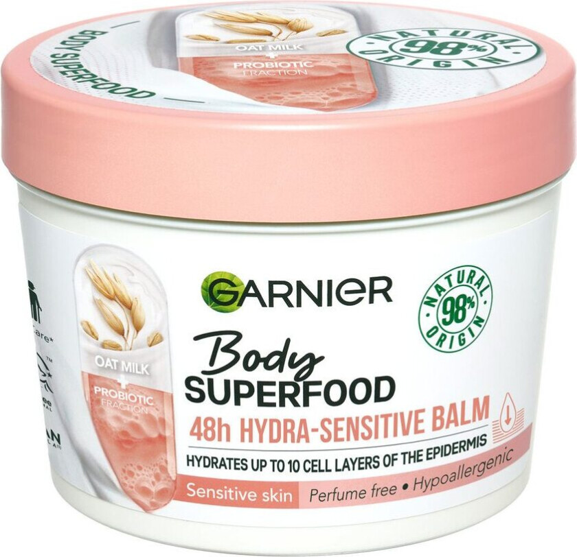 Garnier Body Superfood Hydrasensitive Probiotic & Oat Milk 380ml