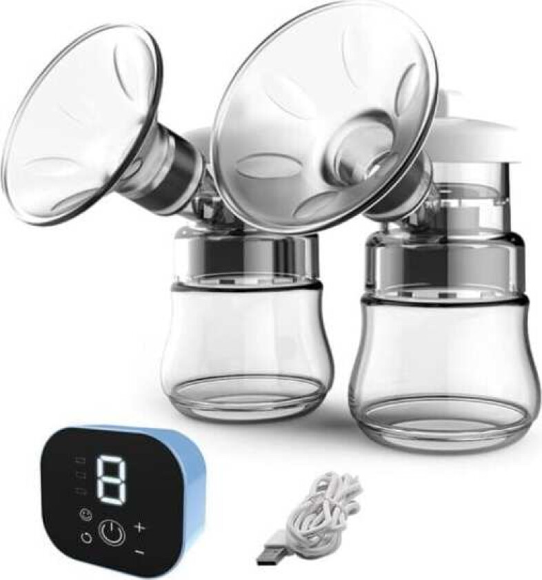 Elektrisk bærbar dobbel brystpumpe håndfri amming