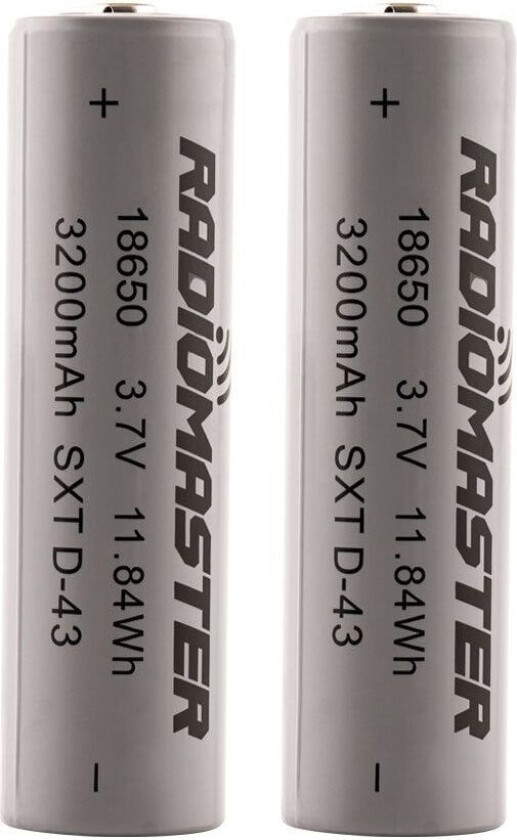 RadioMaster 3200mah 3.7V Li-Ion 18650 2stk