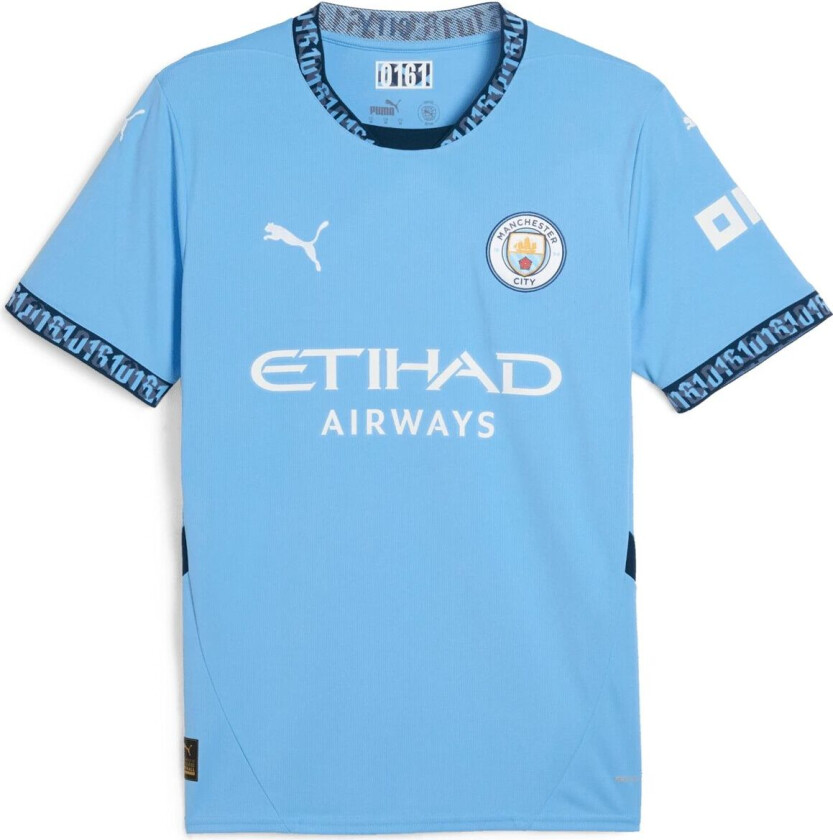 Manchester City Home Jersey Replica 24/25, fotballdrakt, unisex Light Blue-Blue