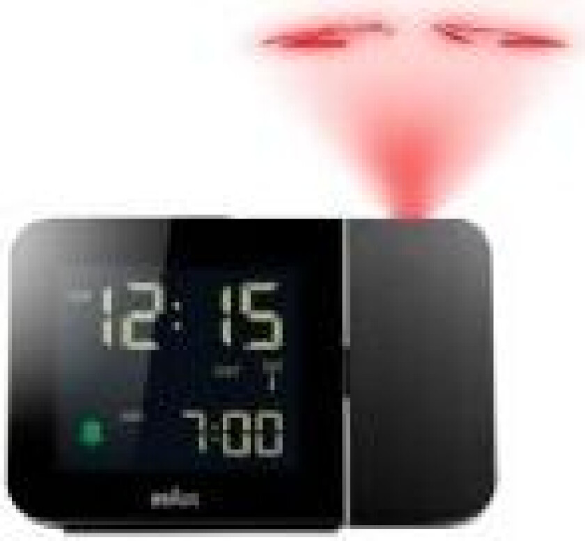 67160, Digital vekkerklokke, Rektangel, Sort, 24 timers, Tid, AC