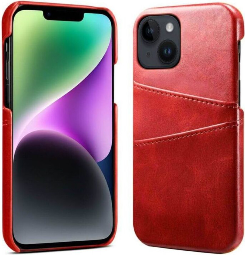 Retro deksel med kort Apple iPhone 14 - Rød