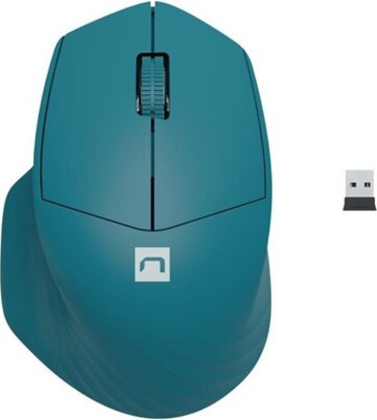 Siskin 2 - mouse - 2.4 GHz Bluetooth 5.0 - blue - Mus - Optisk - 3 knapper - Blå