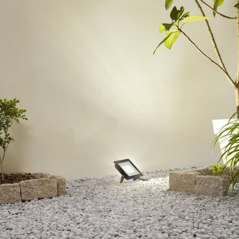 Prios LED utendørs spotlight Maikel, 50W, 4000lm, aluminium