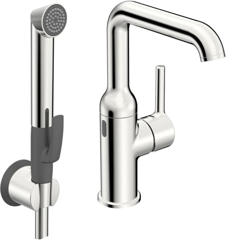 Optima Style Hybrid Servantbatteri med Smart Bidetta Krom