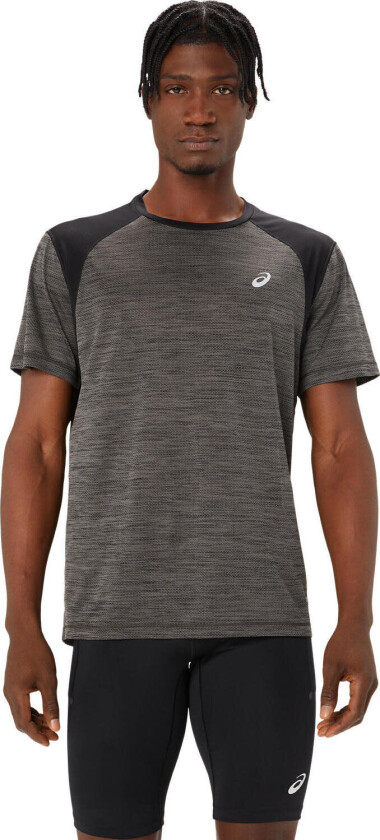 Asics Men's Road Short Sleeve Top Performance Black XS, Performance Black