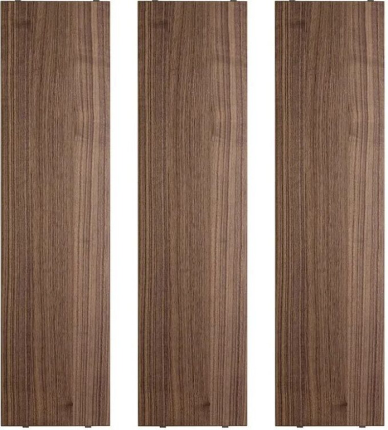 Hylle 78 x 20 cm (3-pakning) Valnøtt