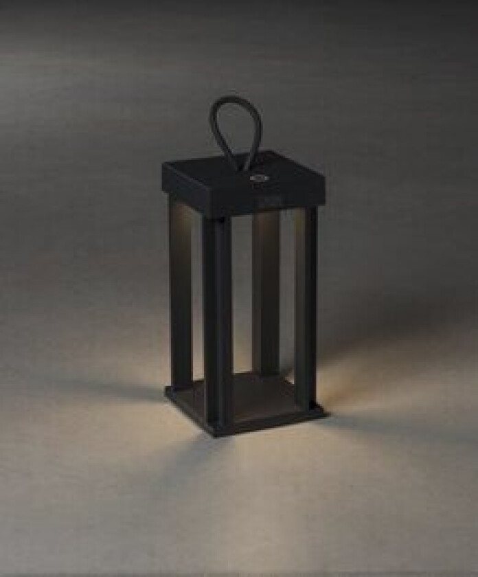 Cannes lanterne svart USB dimbar 42cm 2700 / 3000K.