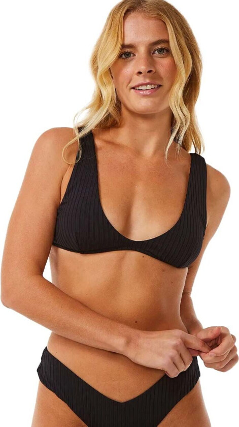 Rip Curl Women's Premium Surf Bralette Bikini Top Black L, Black