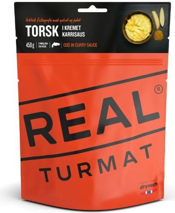 Real Turmat Real Turmat Torsk I Kremet Karrisaus 450gr