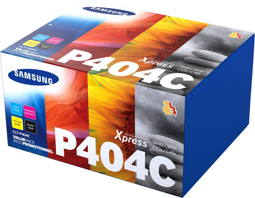 Bilde av Hp Samsung Toner Rainbow Kit (b/c/m/y) Clt-p404c