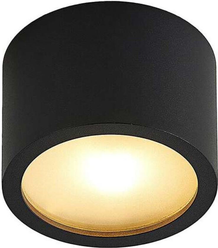 Nieva downlight, G9, svart, rund