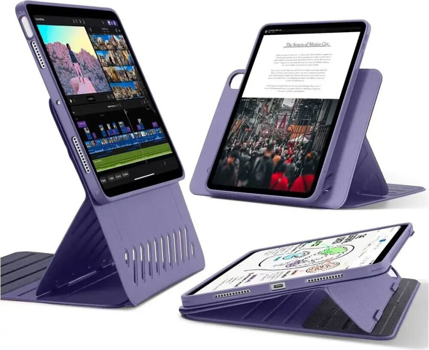iPad Air (2022 / 2020) / Air 11" (2024) ESR Shift Magnetic Flip Deksel - Lilla