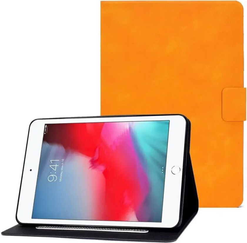iPad Mini 4 / iPad Mini (2019) Flip Deksel med Lommebok - Oransje