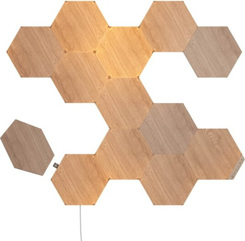 Elements - Wood Look Hexagons Starter Kit (13 Panels)